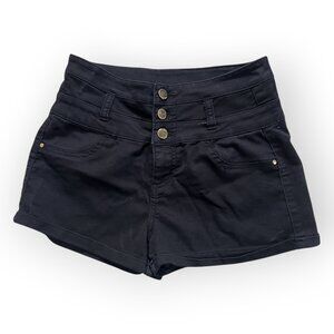 Refuge Black High-Rise Shorts Size 4